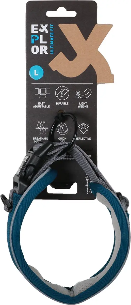 Duvo Duvoplus Halsband Ultimate Fit Control Classic L - 45-51cm Petrol Blue
