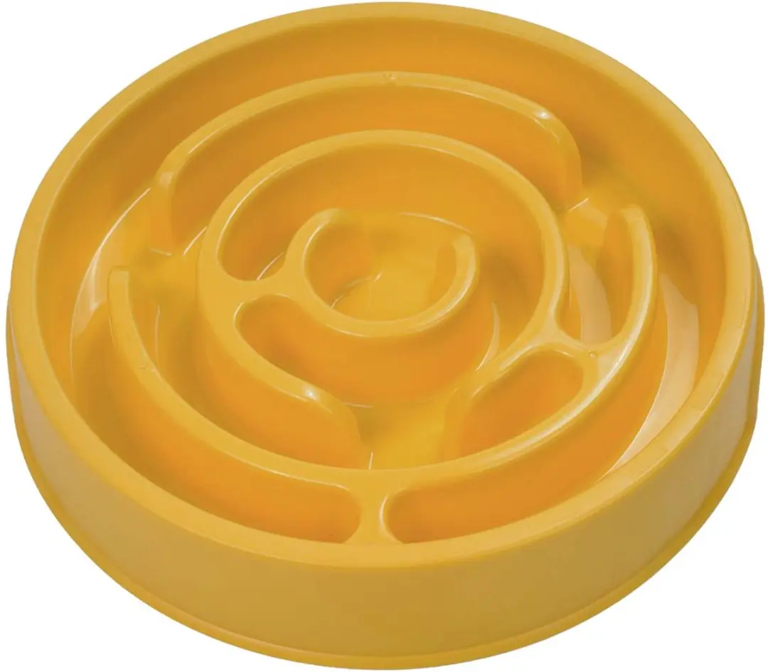 Duvo+ Anti-schrok Voerbakring Geel M - 600ml