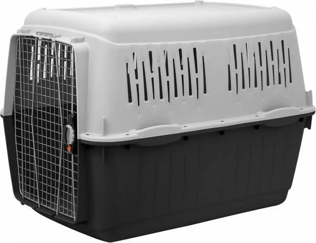 Duvo Bracco Travel Transportbox Honden XL - 92x64x67,5cm - Grijs/Zwart