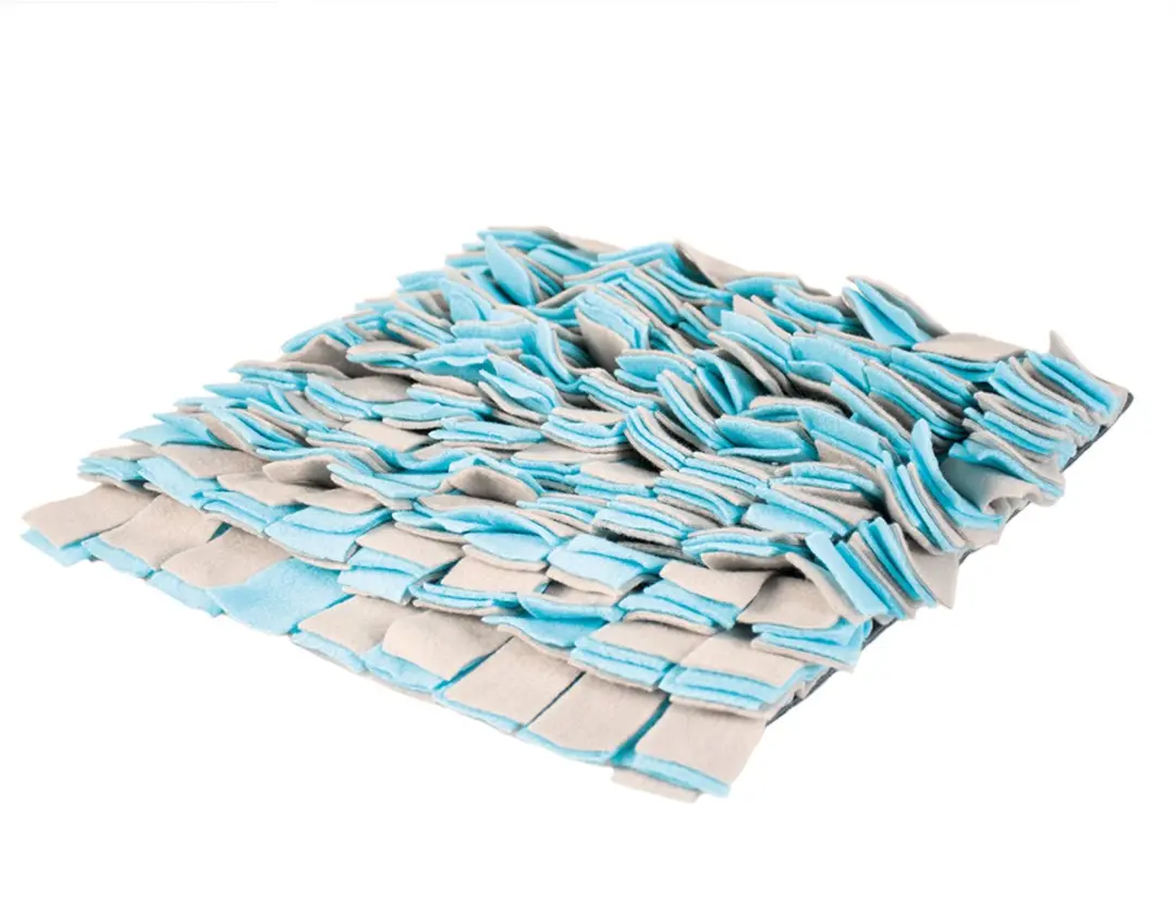 Duvo Snackmat Blauw/Grijs 35x35cm