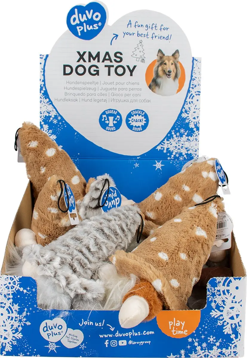 Duvo Xmas Pluche Silly Kabouters 162162 - 20x26x10cm - Gemengde kleuren