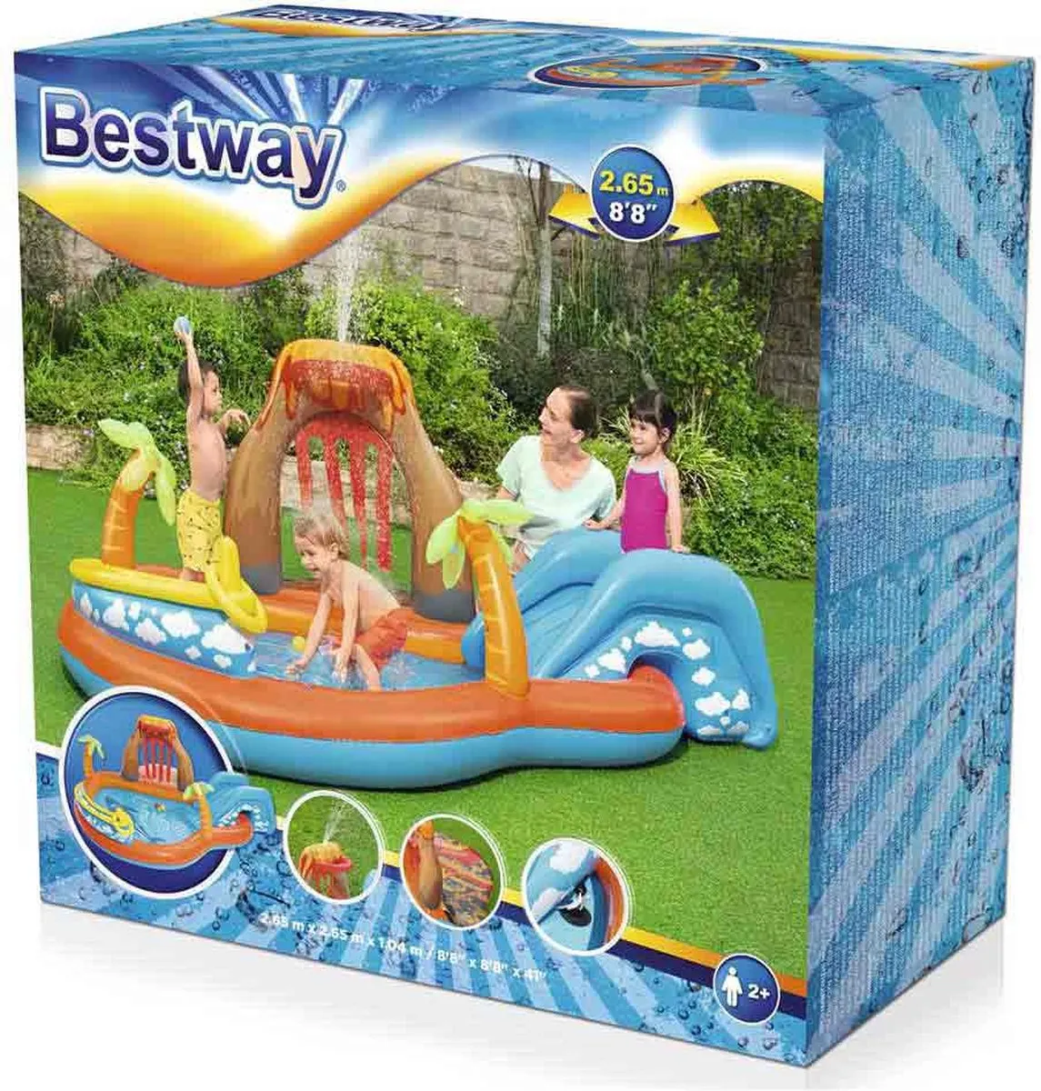 Bestway Speelzwembad Tropisch Eiland 53069 - 265x265x104cm