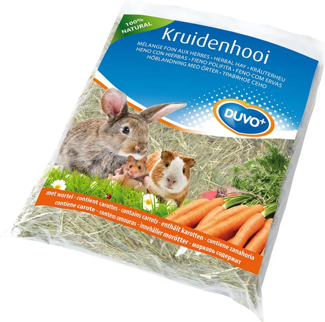 DuvoPlus Knaagdiervoer Kruidenhooi Wortel 500g