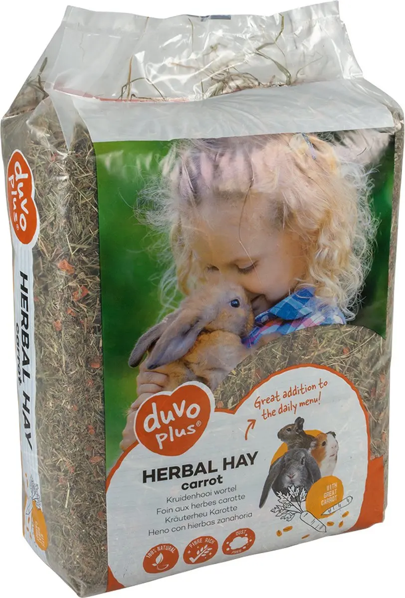 DuvoPlus Knaagdiervoer Kruidenhooi Wortel 500g