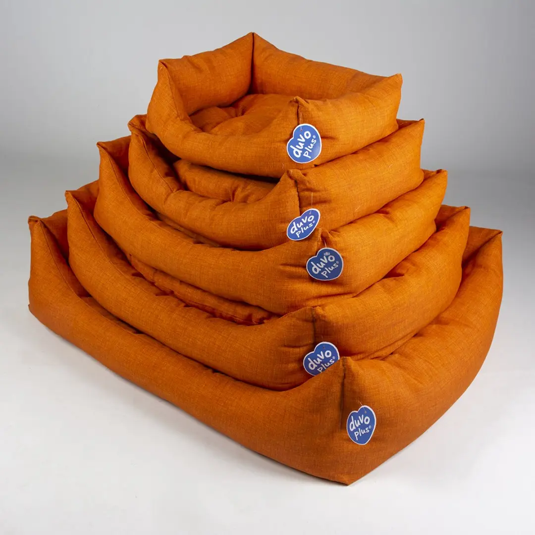 Duvo Dierenkussen Hond Mand Rechthoekig Tangerine 60x45x16cm - Oranje