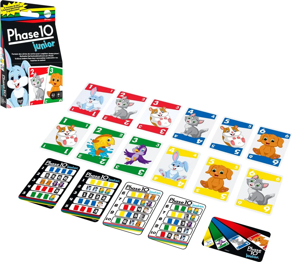 Mattel Games - Phase 10 Junior - Kaartspel