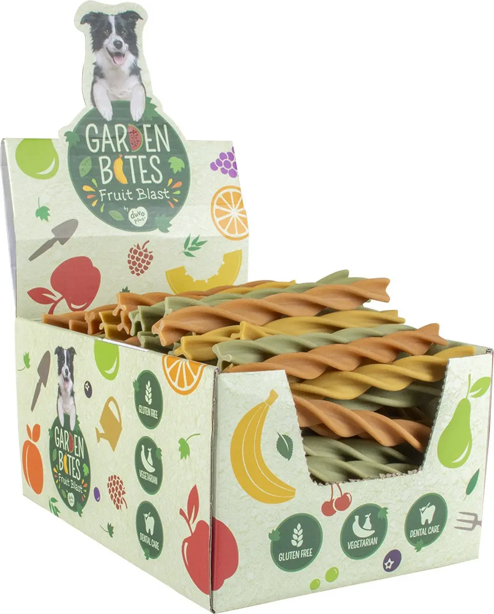 Duvo Garden Bites Fruity Dental Swirls - 135 Stuks