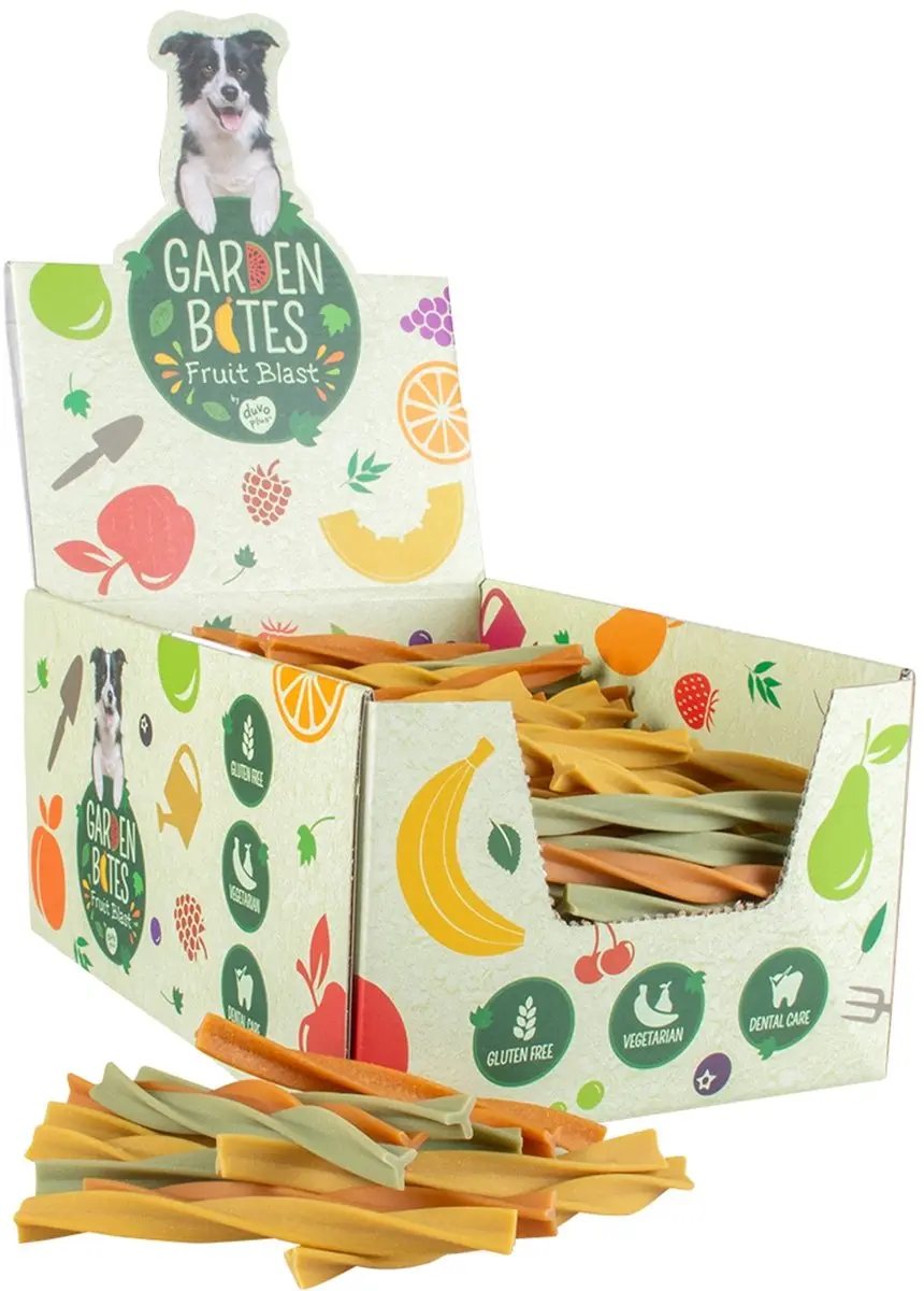 Duvo Garden Bites Fruity Dental Swirls - 135 Stuks