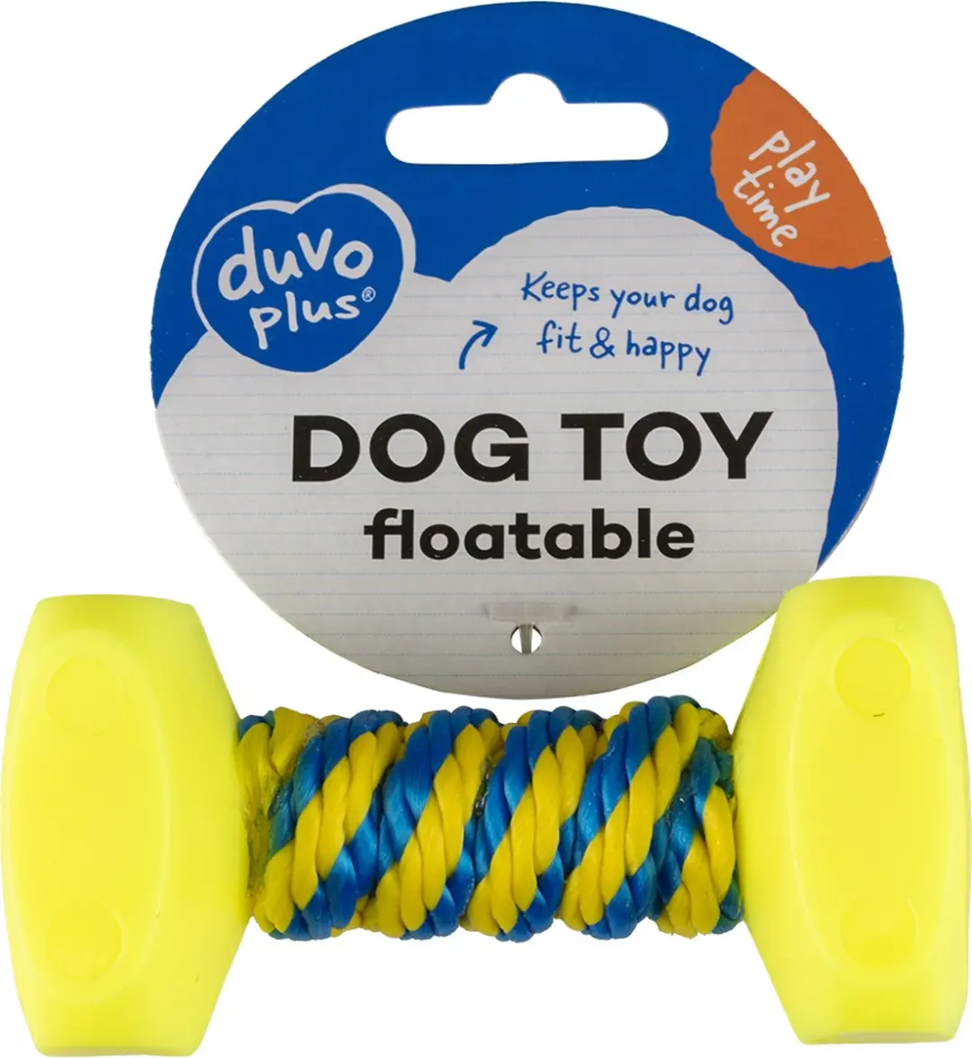 DuvoPlus Dogtoy Dumbbell Hondenspeeltje 14x7cm
