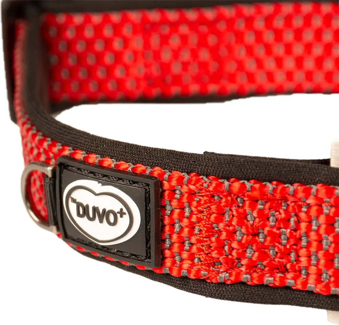 Duvo+ East Halsband Nylon Rood XL