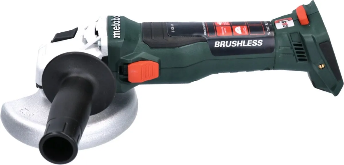 Metabo W 18 LT BL 11-125 Snoerloze haakse slijper 18 V 125 mm borstelloos + 1x accu 4.0 Ah + metaBOX - zonder lader