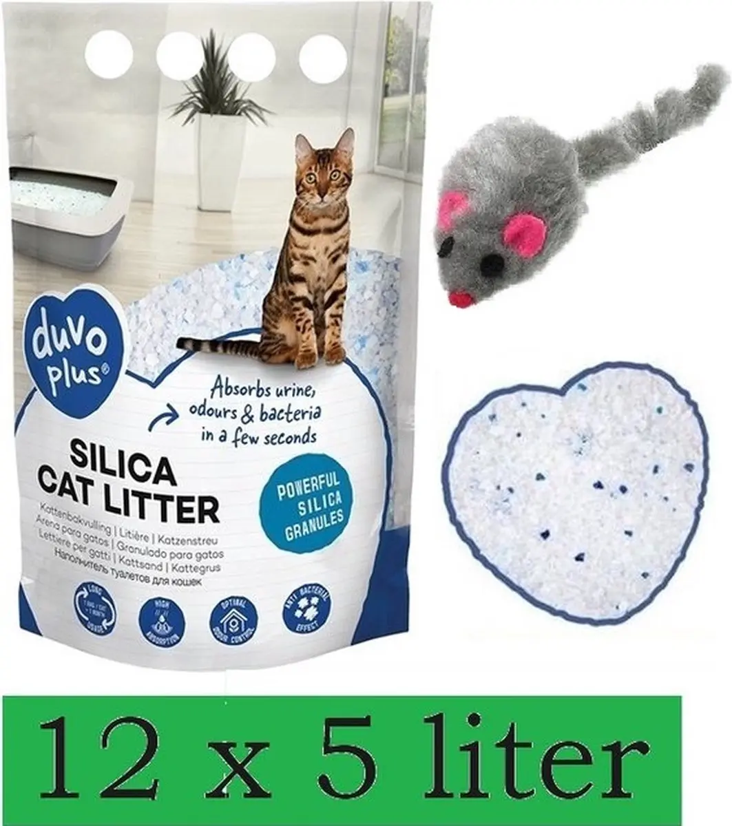 Duvo Silica Premium Kattenbakvulling