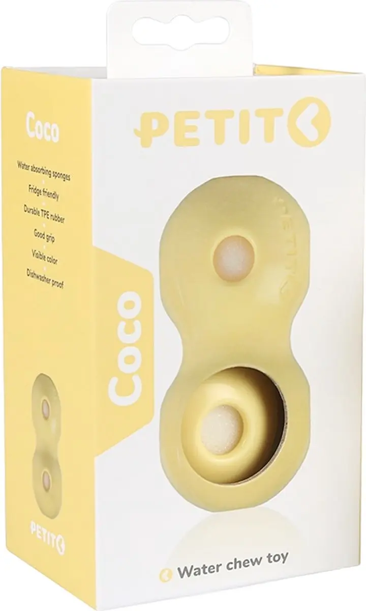 Duvo Petit Coco Puppyspeelgoed - Geel