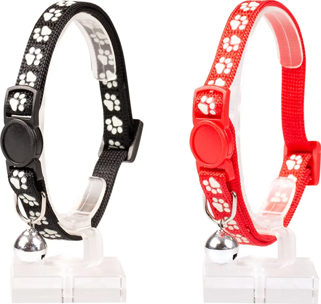DuvoPlus Kattenhalsband Pootjes Nylon 20-30cm