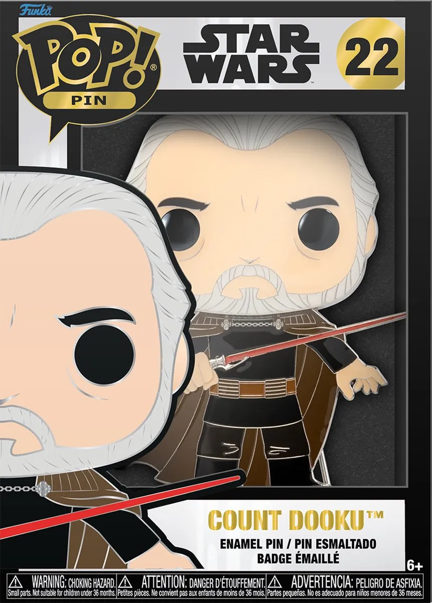 Funko Pop! Pin Count Dooku Star Wars #22 - Meerkleurig