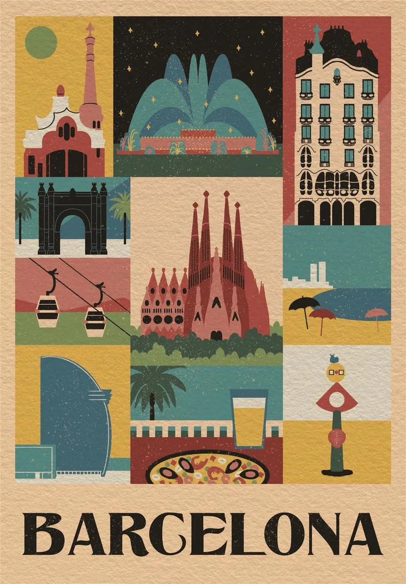 Clementoni Barcelona Puzzel 1000 Stuks - Multicolor