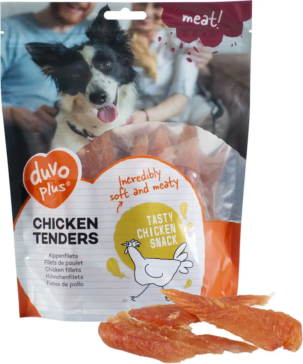 DuvoPlus Meat! Kippenfilets Hondensnack 100g