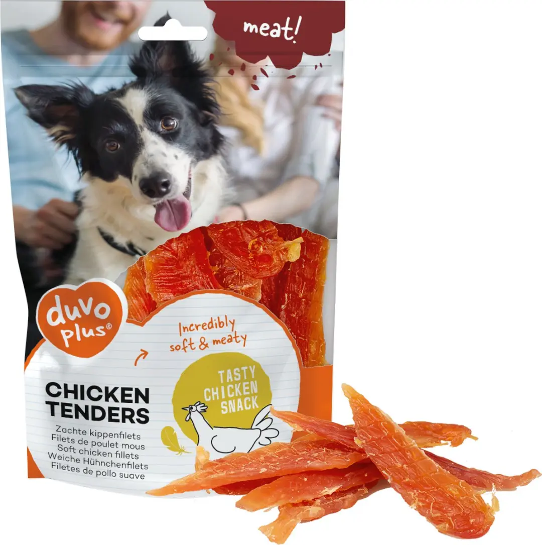 DuvoPlus Meat! Kippenfilets Hondensnack 100g - 4 Stuks