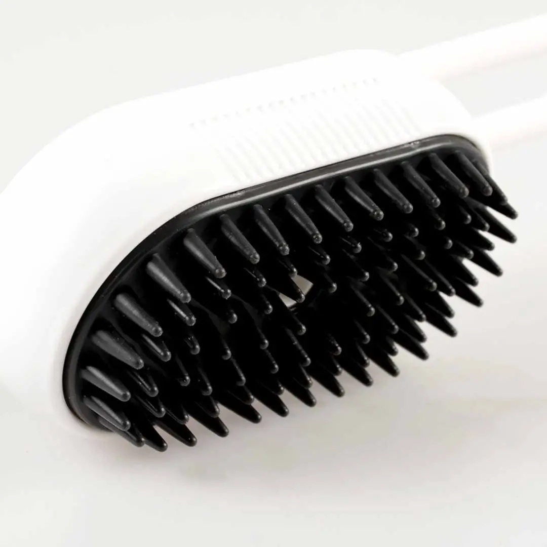 Duvo Stoom- en Massageborstel - 12x6,5x5cm - Zwart