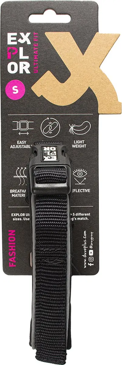 DuvoPlus Ultimate Fit Comfy Halsband - 34-38cm Granite Black