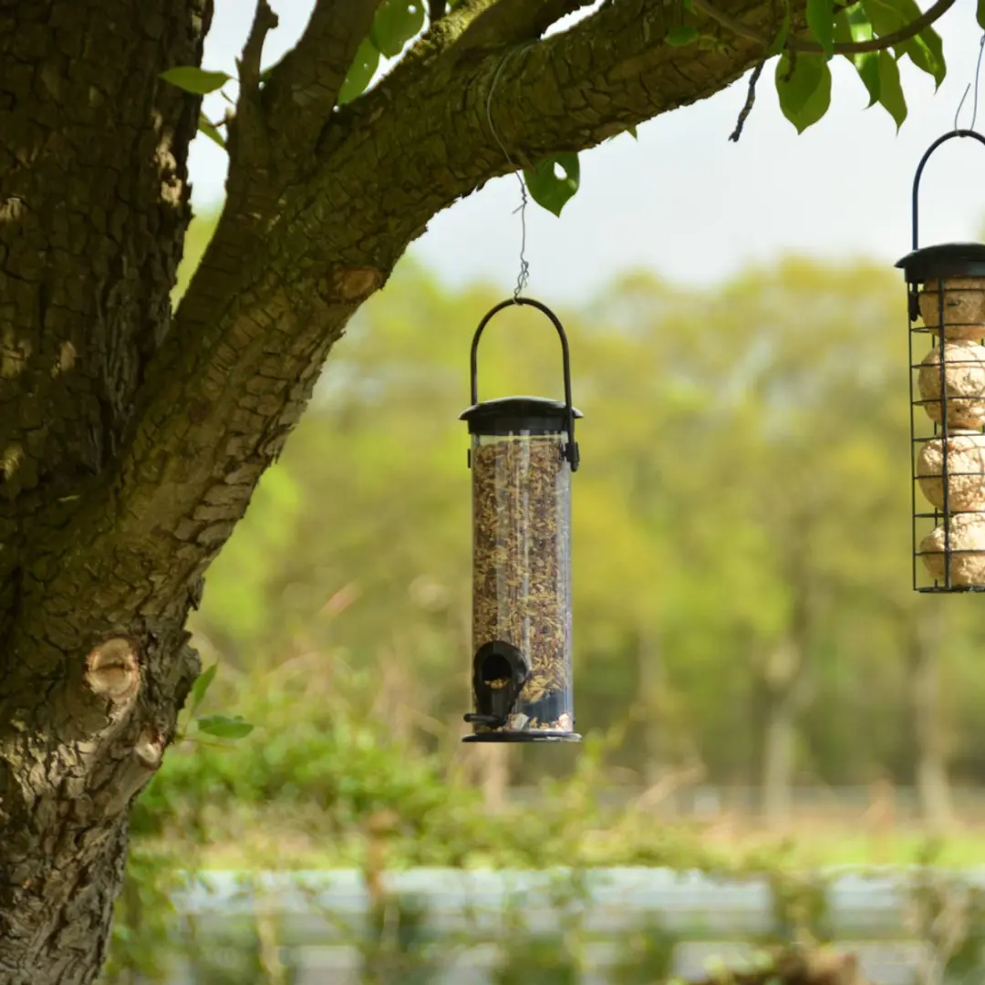 Esschert Design Vogelvoedersilo Klein - Zwart
