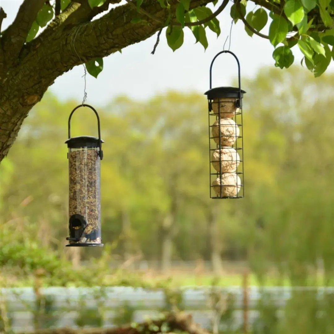 Esschert Design Vogelvoedersilo Klein - Zwart