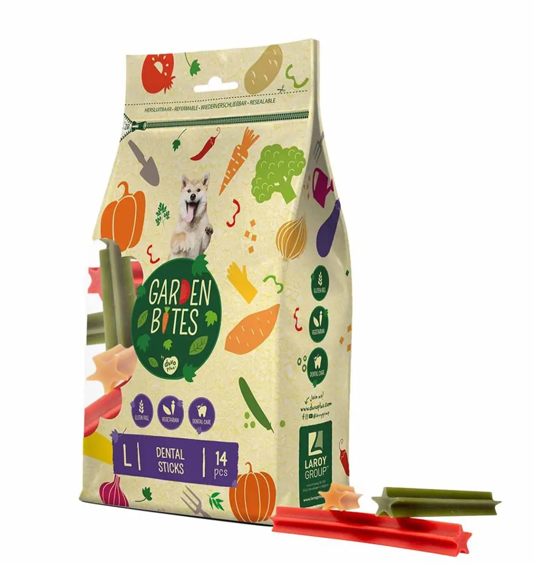 Duvo Garden Bites Stix S Hondensnack 15g - Gemengde Kleuren