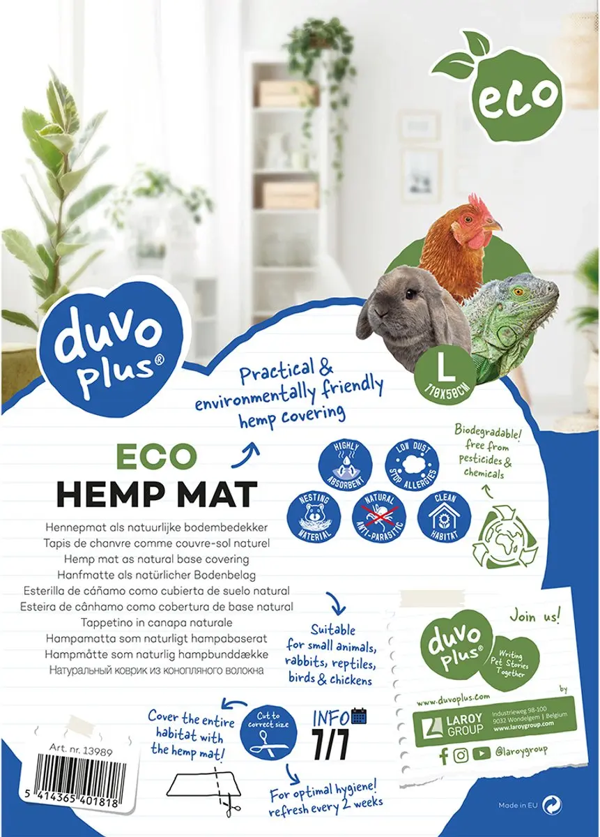 DuvoPlus Hennepmat Bodembedekking 110x50cm