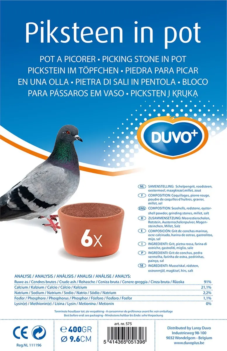 Duvo Piksteen In Pot - 6 Stuks