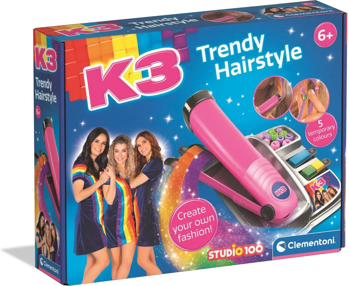 Clementoni Studio 100 K3 Trendy Hairstyle Haarstyling Set