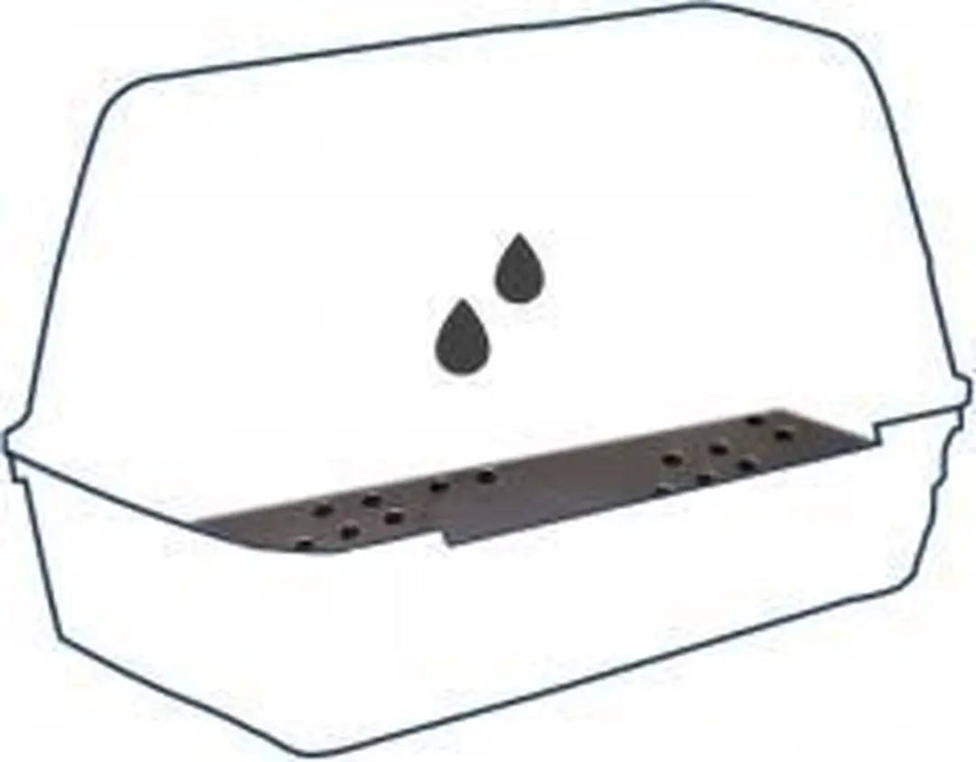 Duvo+ Transportbox Drainagemat Baron - 79x41,5cm - Zwart