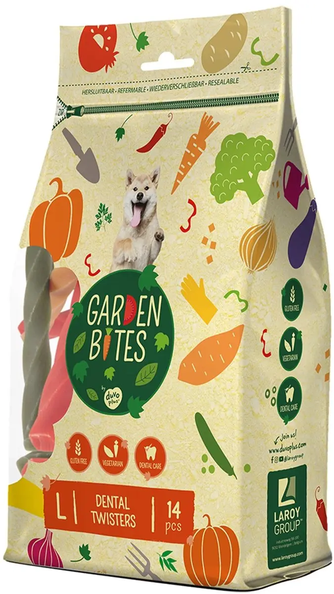 Duvo Garden Bites Dental Twisters - 270 Stuks