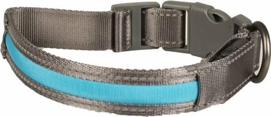 Duvo+ Metal Halsband Blauw 45-63cm