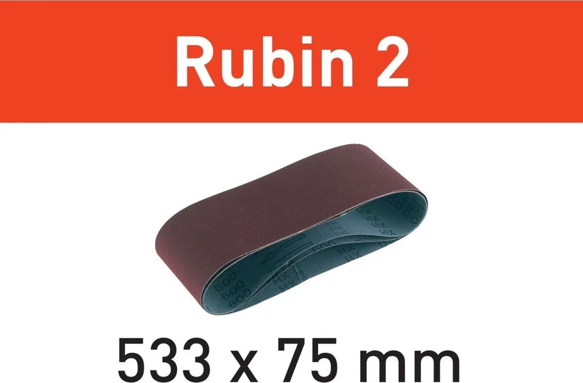 Festool Schuurband 533x75mm P120 Rubin 2 - 499159