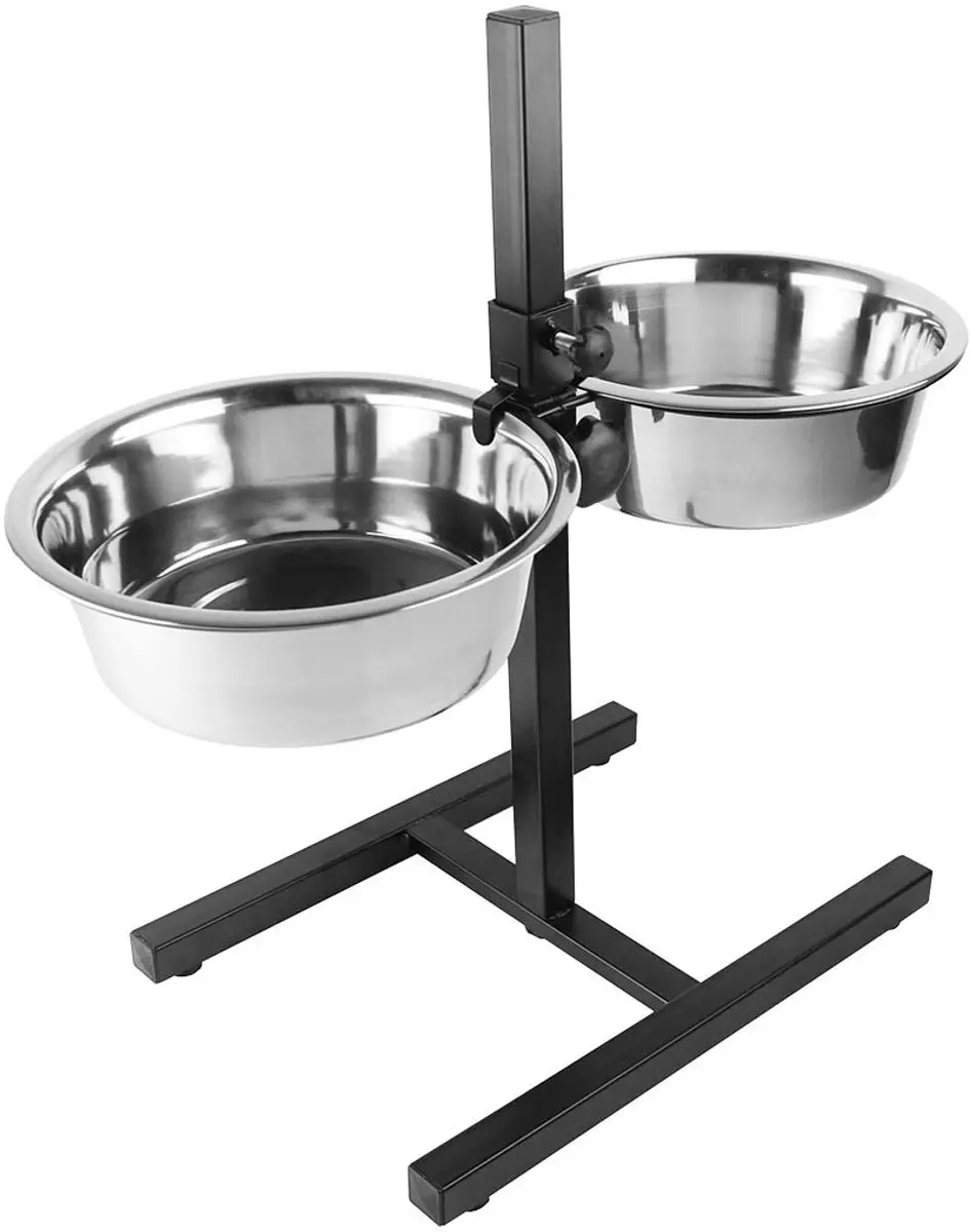 DuvoPlus Dinner Time Voerbak Twin Feeder H-Stander XXL