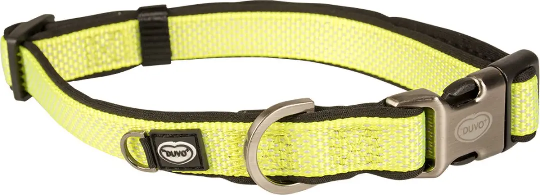 Duvo+ North Halsband Nylon Neon Geel L 35-55cm