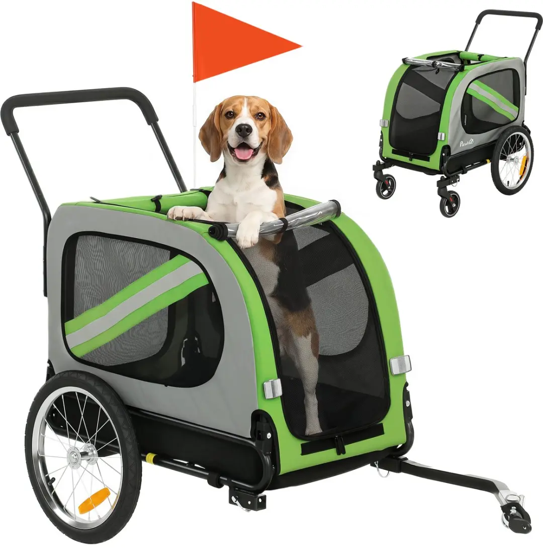 ECTEATOY 2-in-1 Hondenfietskar & Buggy