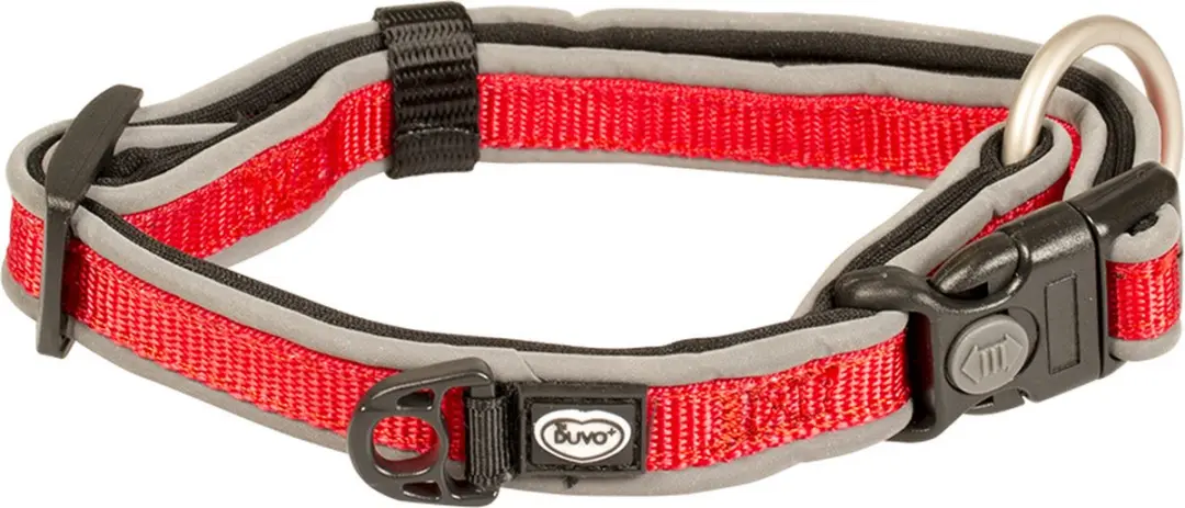 Duvo+ West Halsband Nylon Rood M 30-45cm