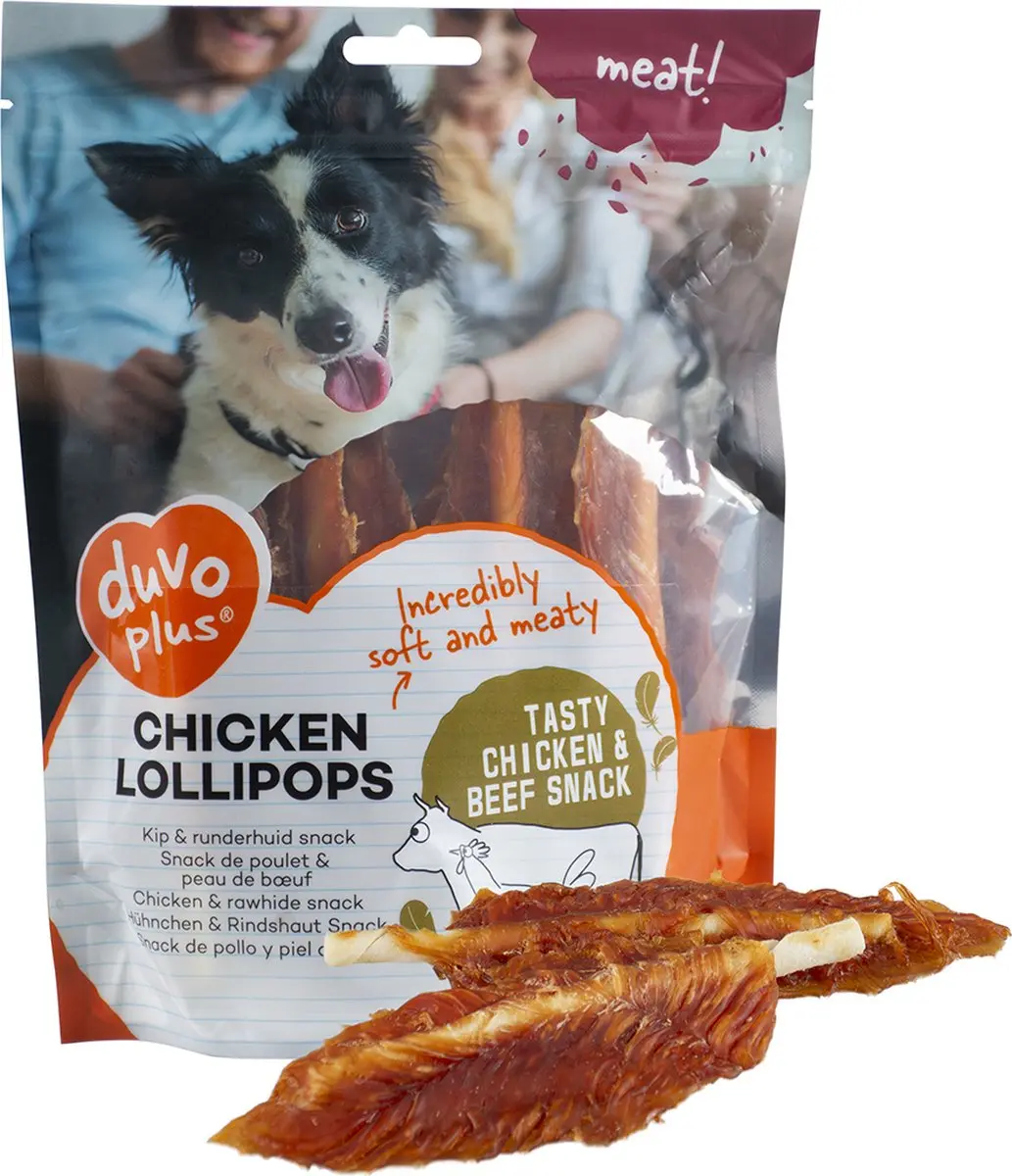Duvo Kippenlollies 400g