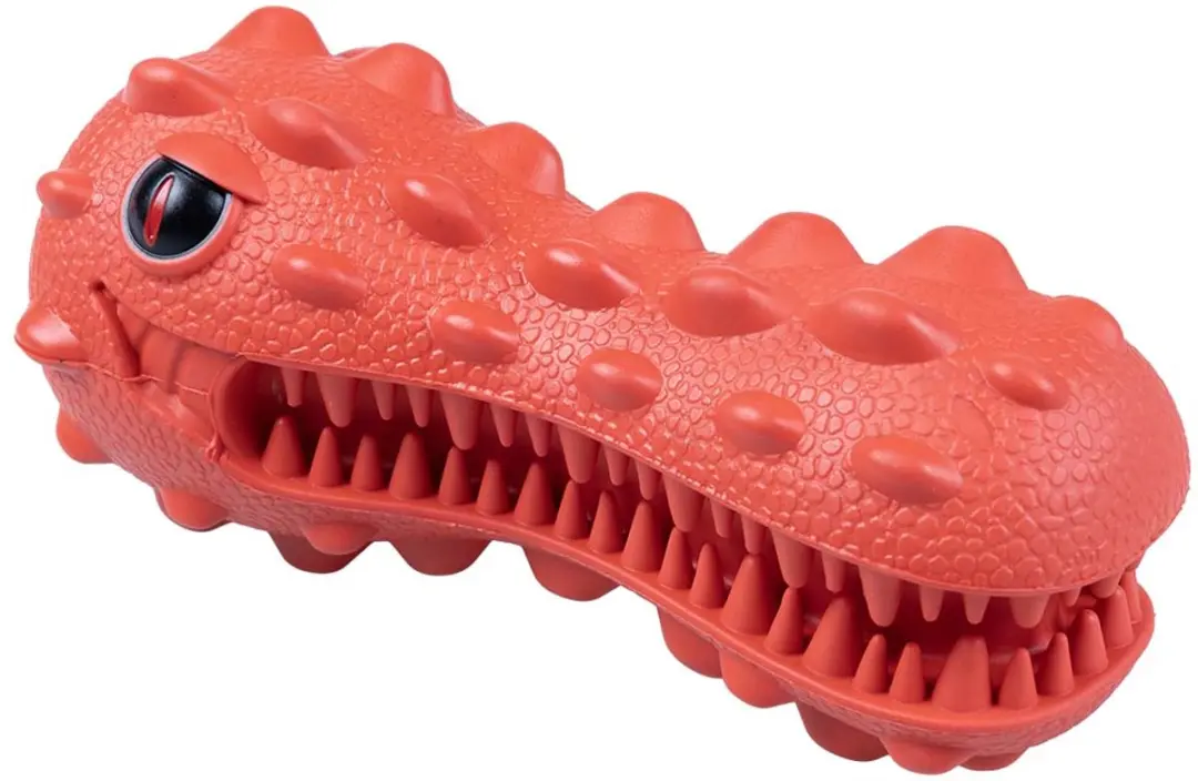 DuvoPlus Griplay Kauwspeeltje Dinohoofd Rood M