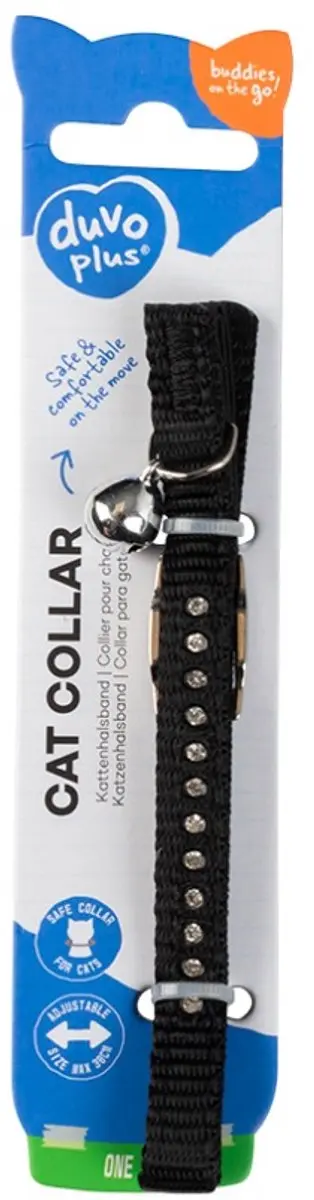 Duvo+ Kattenhalsband Diamanten Nylon 20-30cm - Gemengde Kleuren