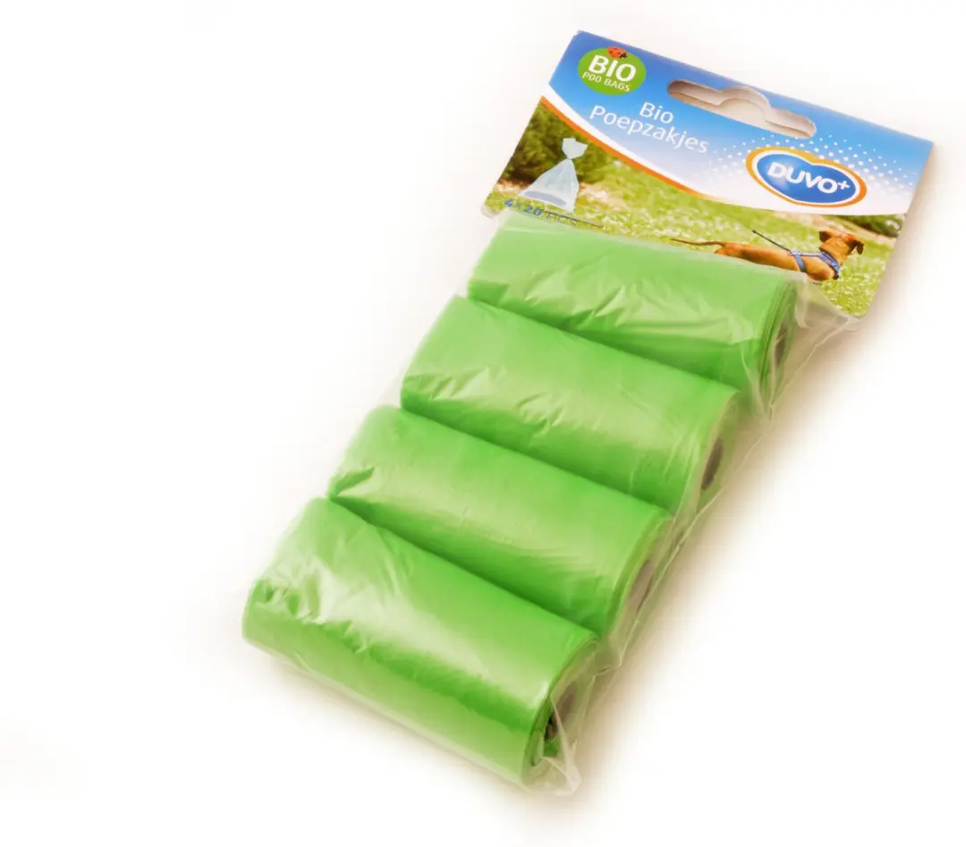 Duvo Poepzakjes - 80 Stuks (4x20) Multicolor