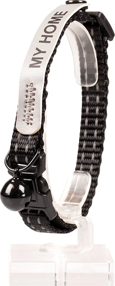 Duvo+ Kattenhalsband Reflecterend Zwart - 20-30cm