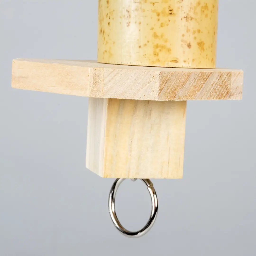 Duvo Brainy Bamboe Snackhanger Small - Houtkleur