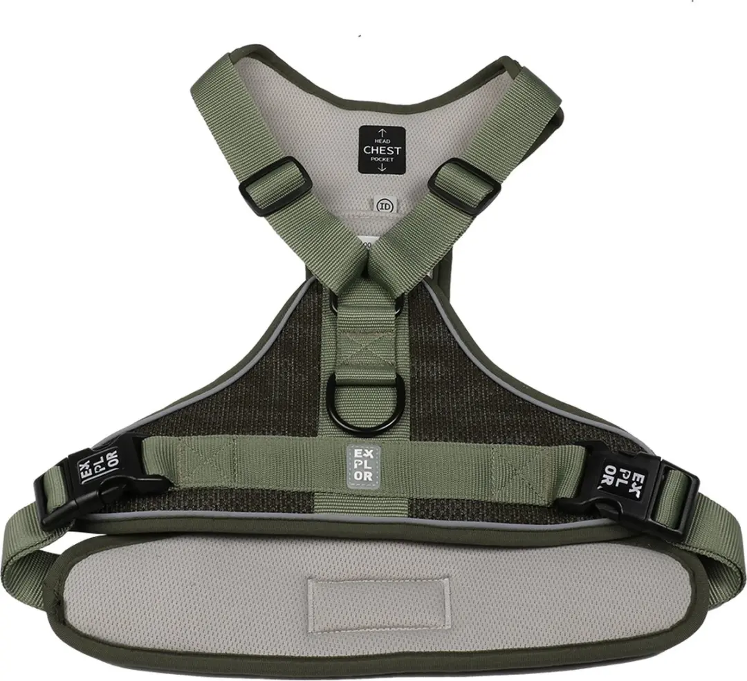 Duvo Duvoplus Ultimate Fit No-Pull Harnas Classic M - 35-60cm - Undercover Green