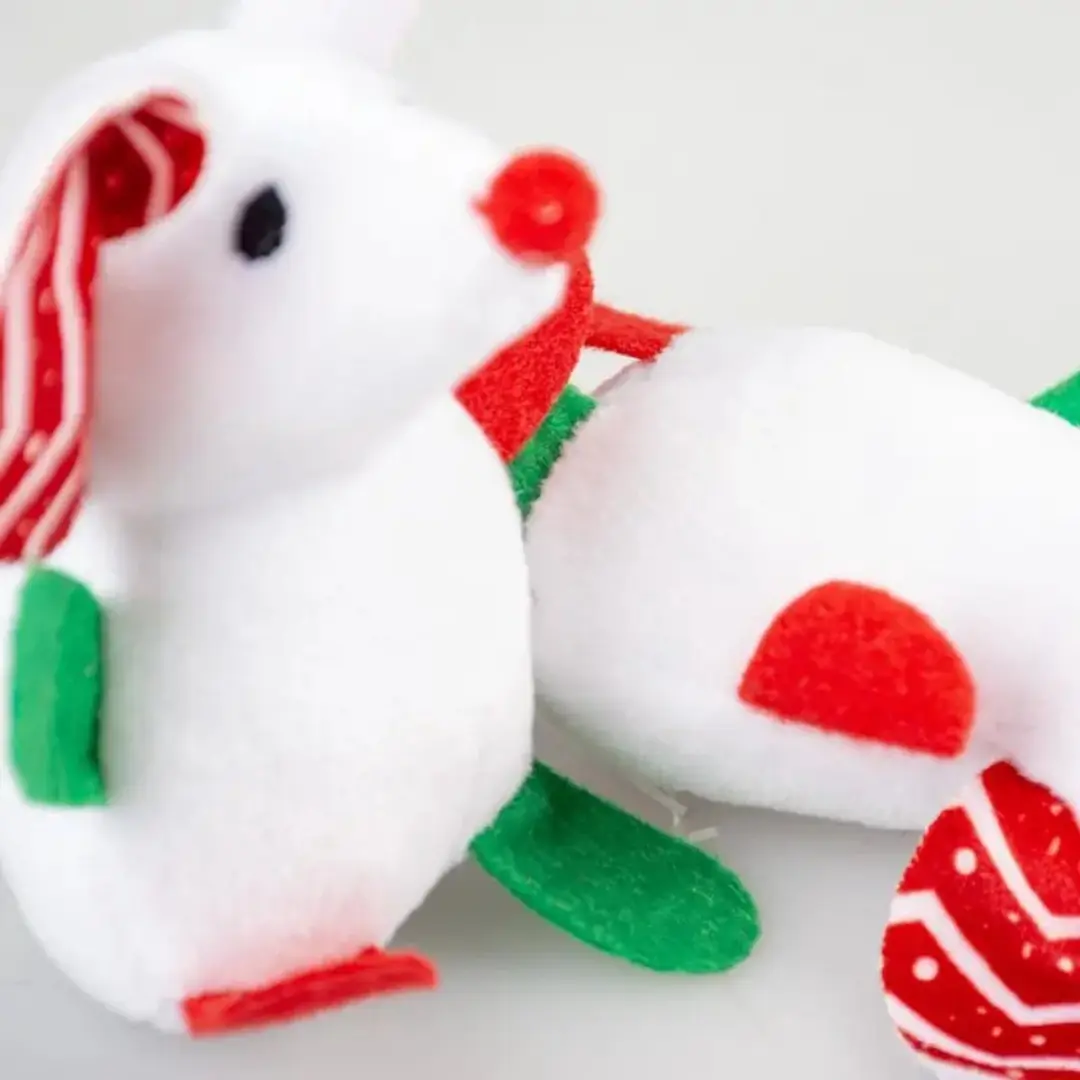 DuvoPlus Xmas Silky Muizen Grote Oren - 2 Stuks