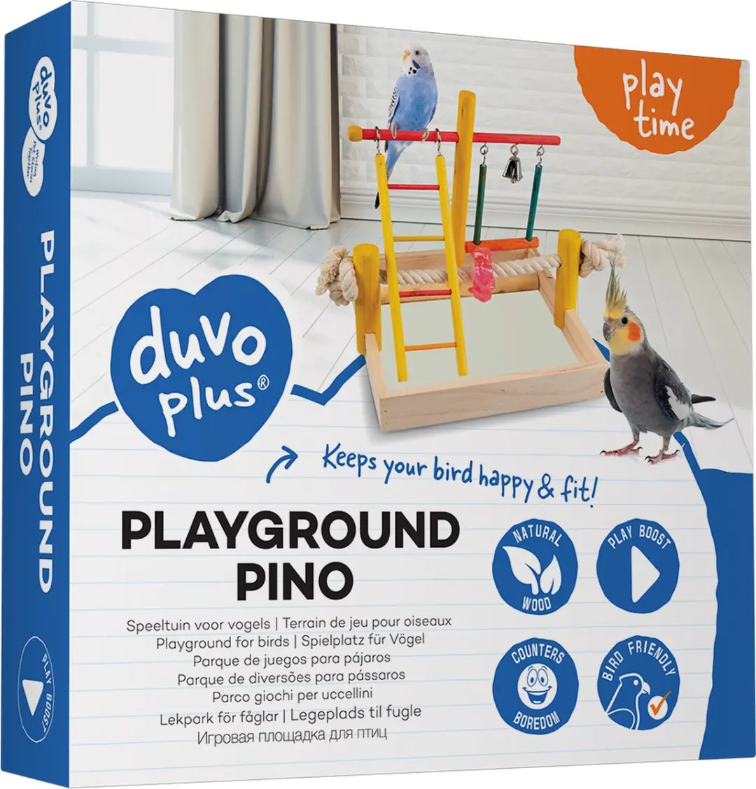 Duvo Pino Vogelspeeltuin - 22,5x22,5x20cm - Meerkleurig
