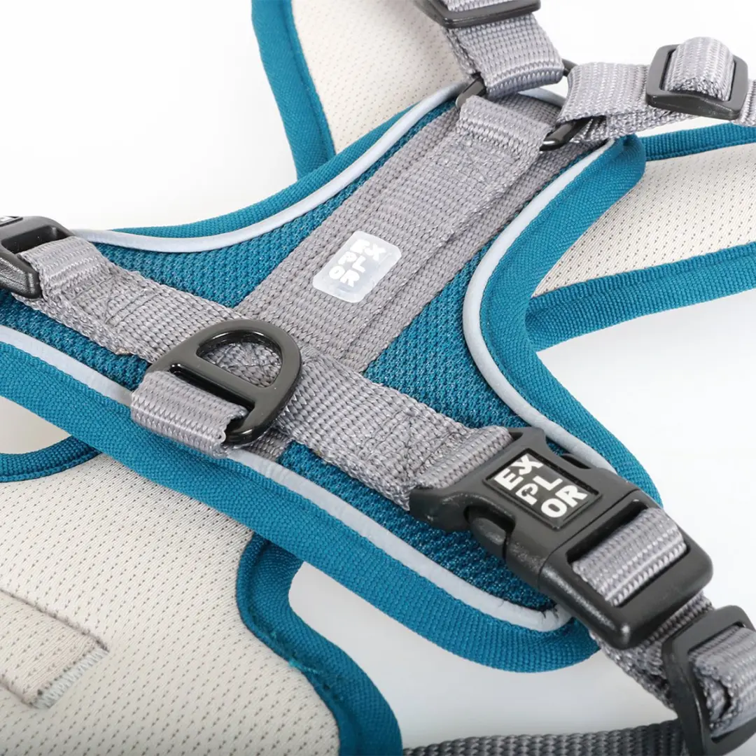Duvo Duvoplus Ultimate Fit No-pull Harnas Classic S - 35-45cm - Petrol Blue