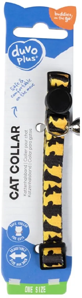 Duvo+ Kattenhalsband Zoo Nylon 20-30cm - Gemengde Kleuren