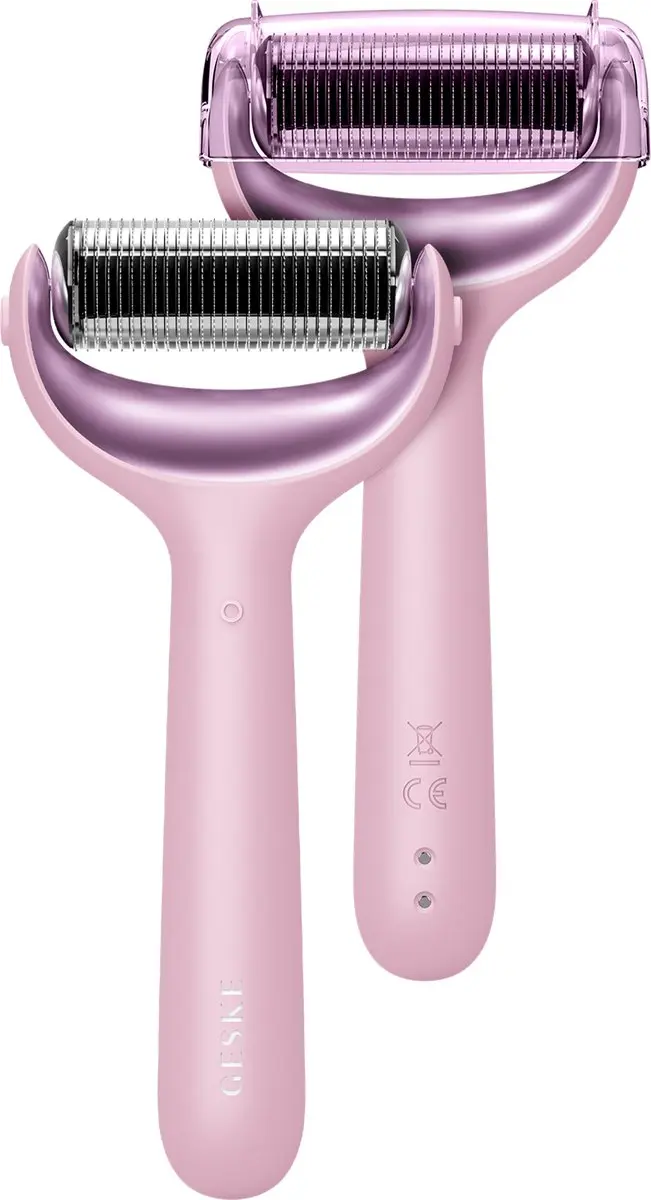 GESKE SmartAppGuided MicroNeedle Roller 9-in-1 - Rozenkwarts - Pink